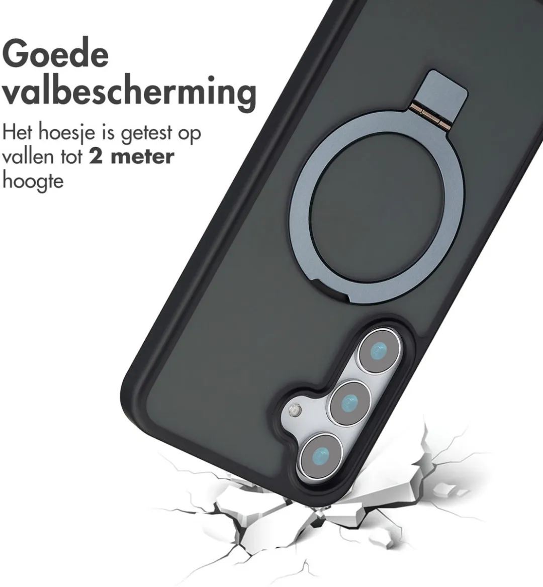 Accezz Hoesje Samsung Galaxy S25 Plus Ring Stand - Zwart