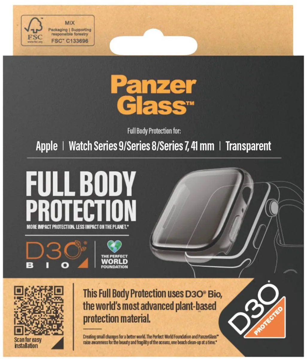 PanzerGlass PZ-3686 Screenprotector Apple Watch 41mm - Transparant