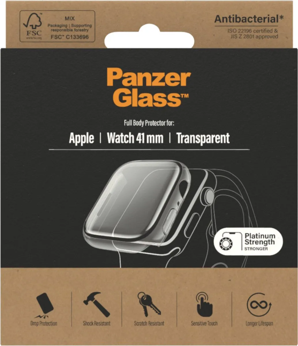 PanzerGlass PZ-3686 Screenprotector Apple Watch 41mm - Transparant