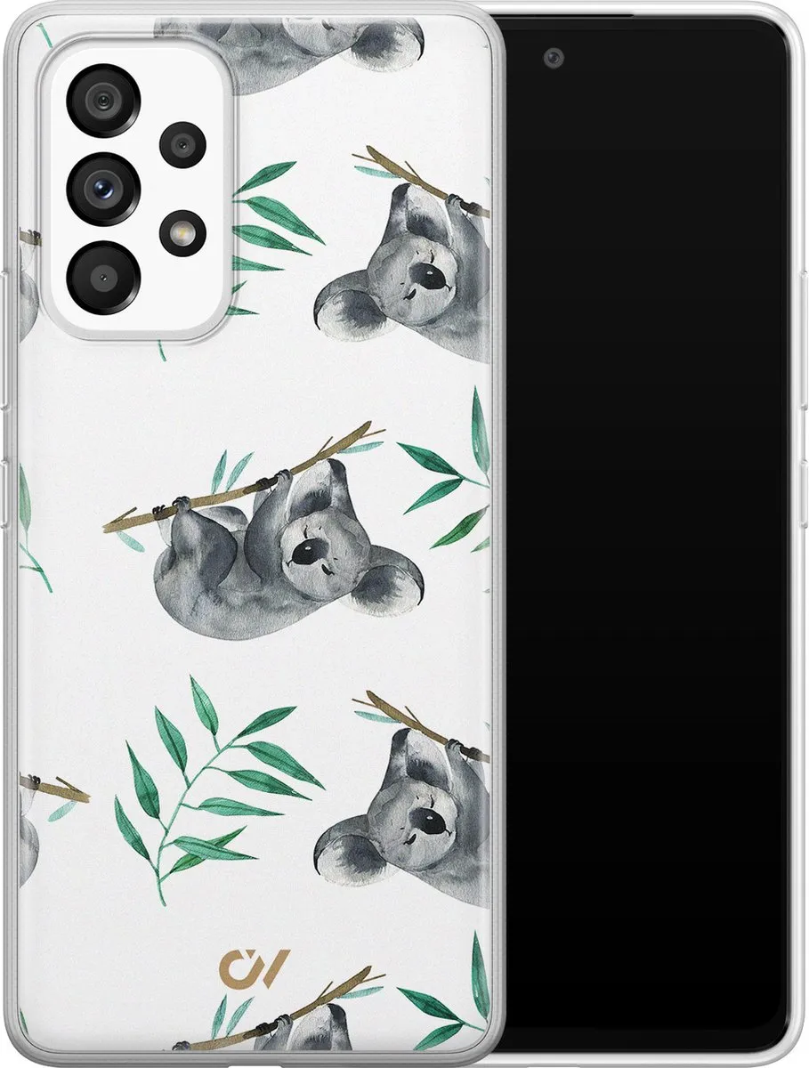 Casevibes Hoesje Samsung Galaxy A53 Koala Print - Wit - S/A53/UV/058
