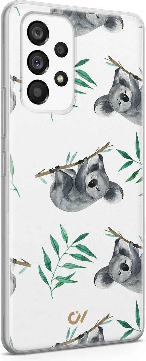 Casevibes Hoesje Samsung Galaxy A53 Koala Print - Wit - S/A53/UV/058