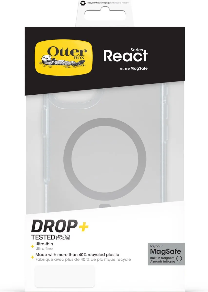 OtterBox React MagSafe Case iPhone 16 Plus - Zwart - 77-96237