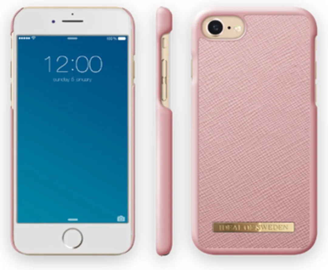 iDeal of Sweden Fashion Case Saffiano iPhone 8/7/6/6s/SE - Roze - afbeelding 2 van 5