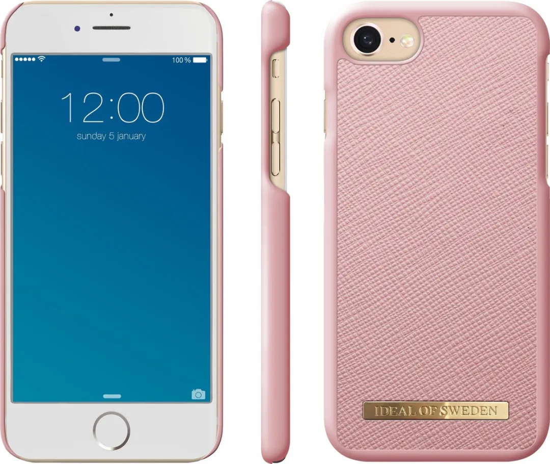 iDeal of Sweden Fashion Case Saffiano iPhone 8/7/6/6s/SE - Roze - afbeelding 4 van 5