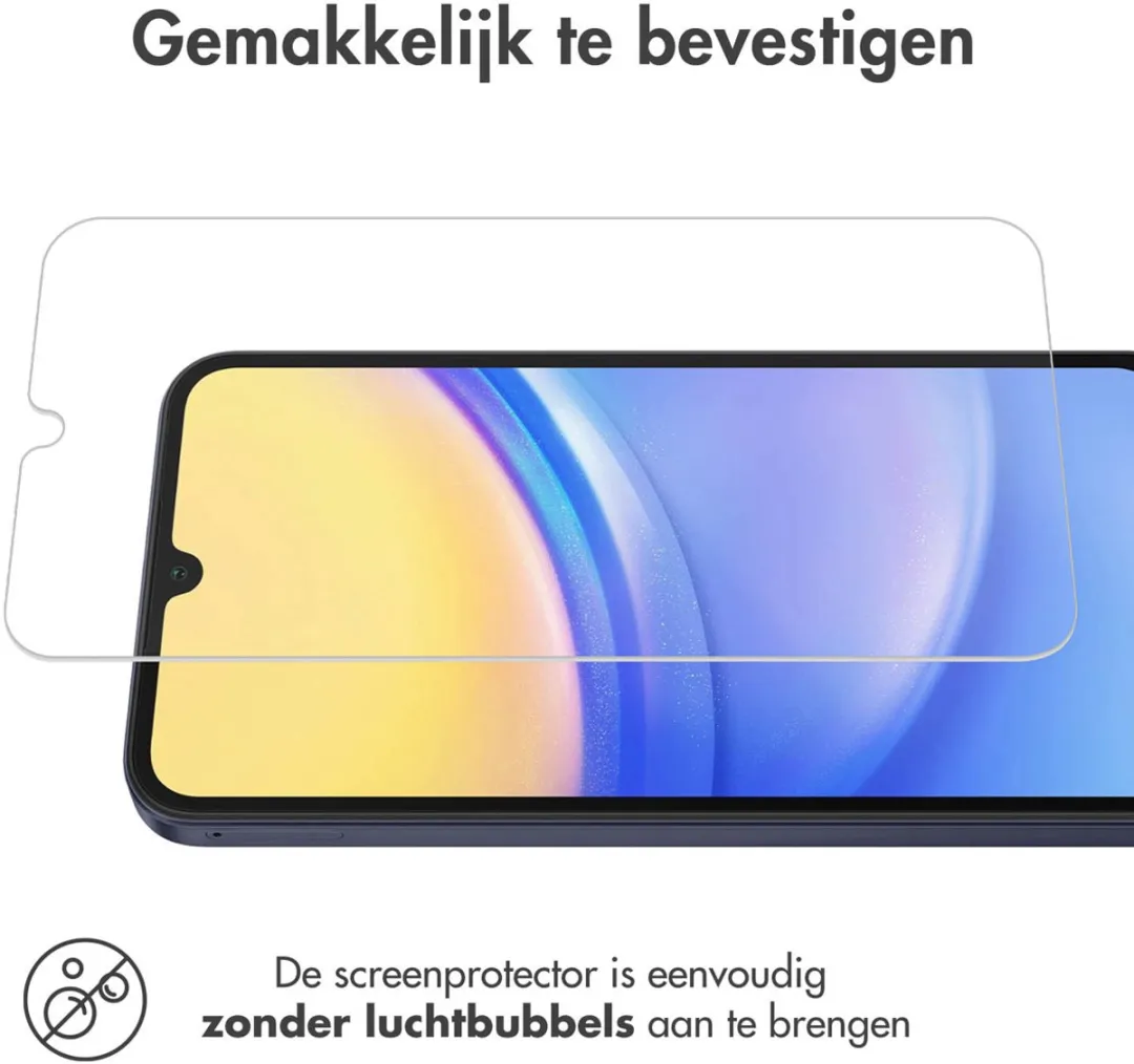 imoshiion Screenprotector Samsung Galaxy A15 - Gehard Glas
