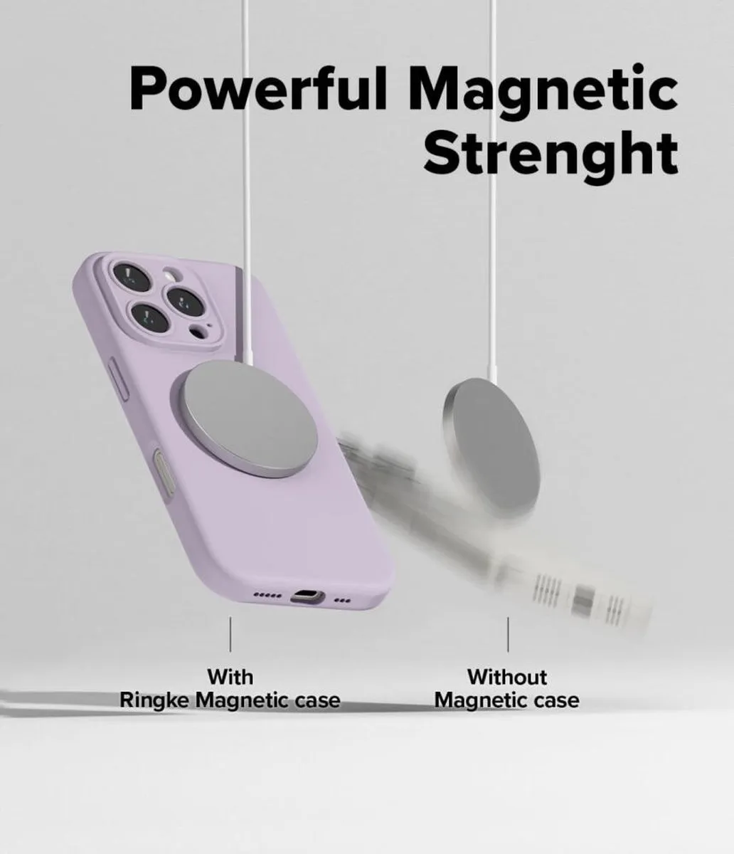 Ringke Silicone MagSafe Hoesje iPhone 16 Pro Max - Paars - afbeelding 6 van 6