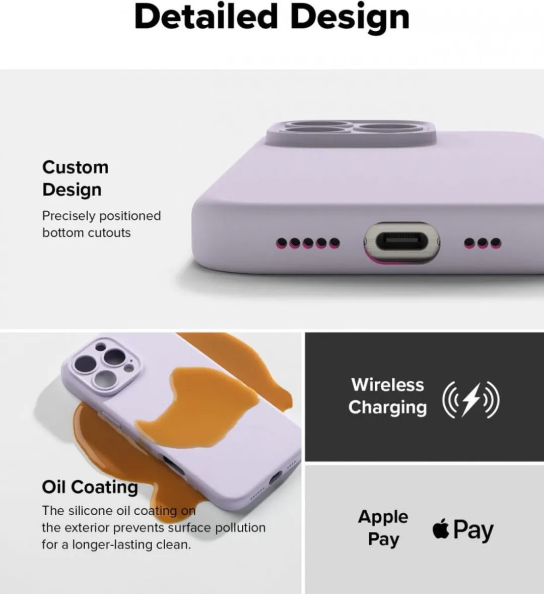 Ringke Silicone MagSafe Hoesje iPhone 16 Pro Max - Paars