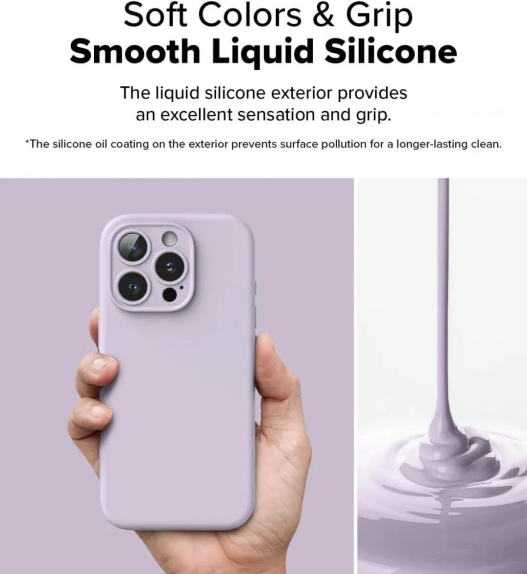 Ringke Silicone MagSafe Hoesje iPhone 16 Pro Max - Paars