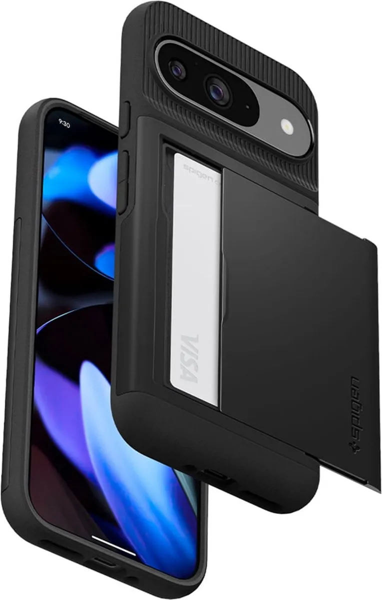 Spigen Slim Armor CS 12138 Hoesje - Google Pixel 9/9 Pro - Zwart