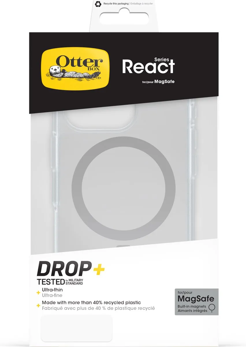 OtterBox React MagSafe iPhone 16 Pro - Transparant - 77-96253