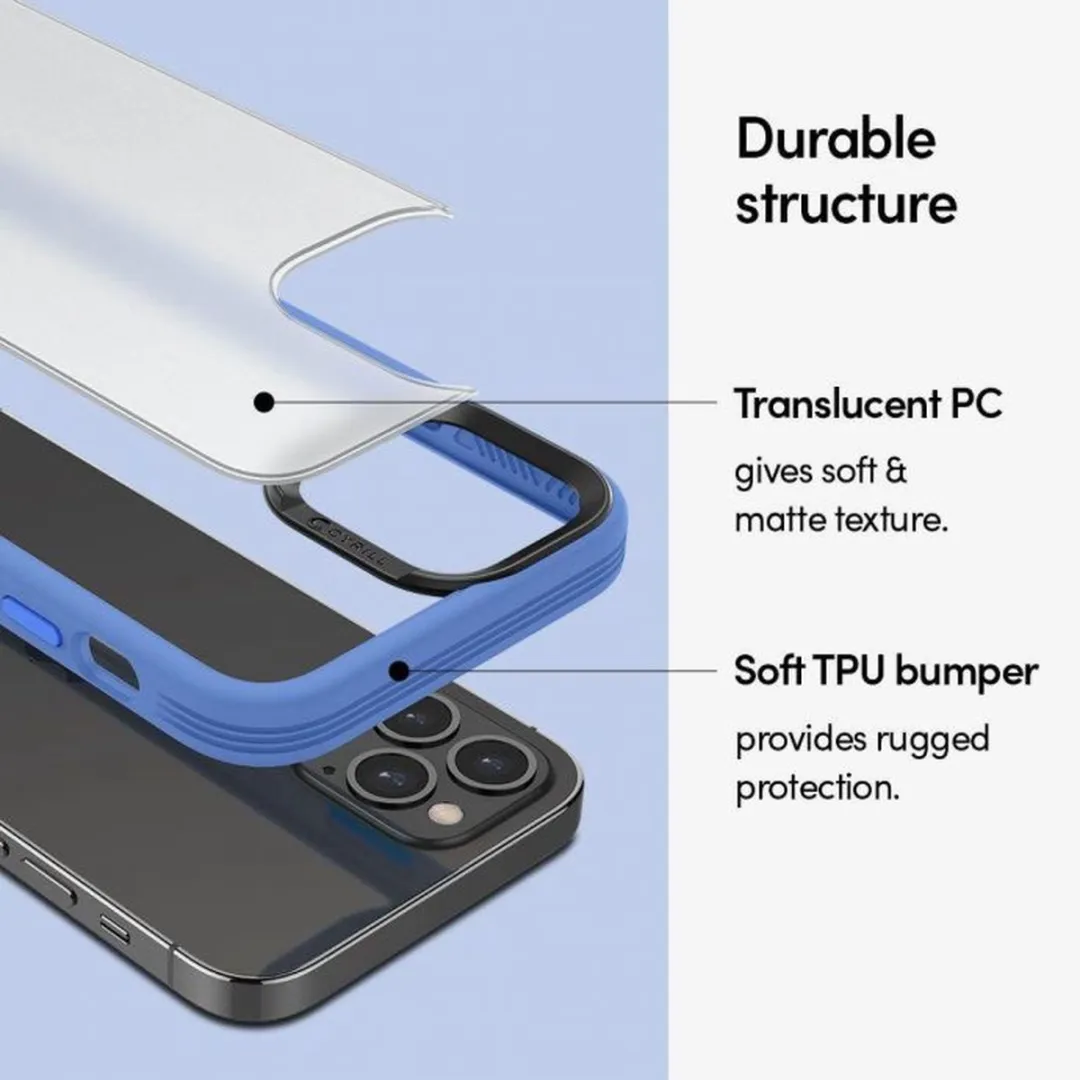 Spigen Cyrill Color Brick iPhone 12 Pro Max Hoesje - Blauw