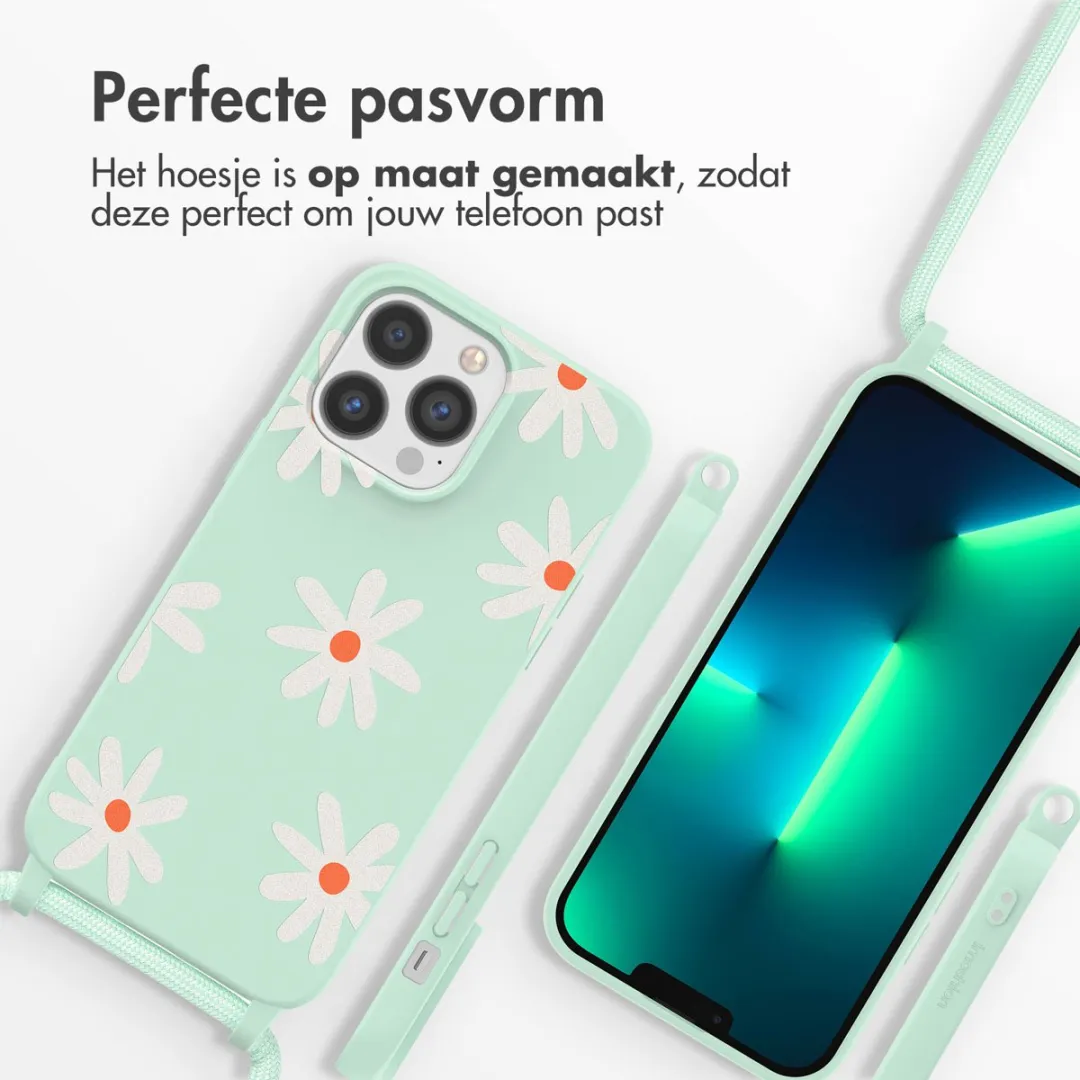 Imoshion iPhone 13 Pro Hoesje - Green Flower Distance