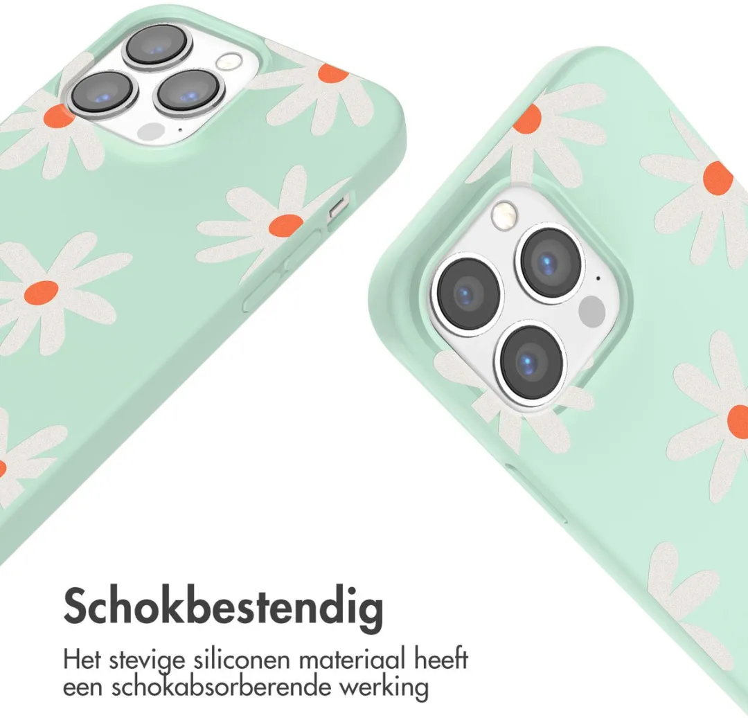 Imoshion iPhone 13 Pro Hoesje - Green Flower Distance