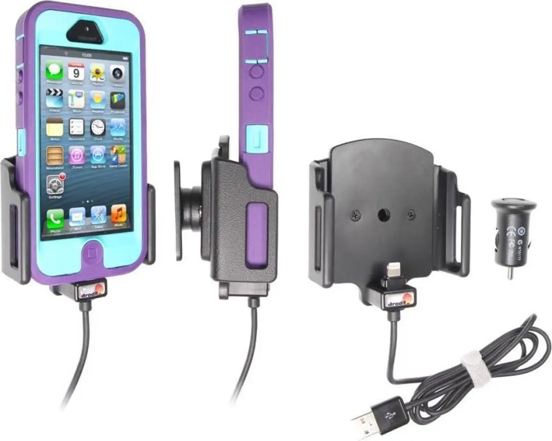 Brodit Actieve iPhone Houder 521502 - Zwart