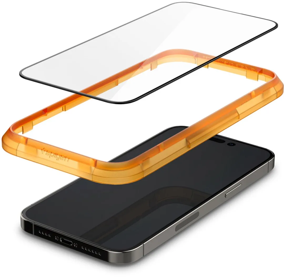 Spigen AlignMaster Glas iPhone 14 Pro Max - 2 Stuks - Zwart