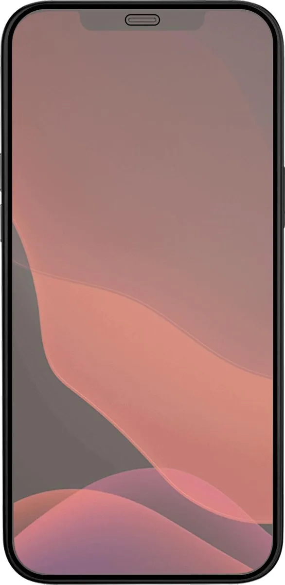 Azuri Glas Screenprotector iPhone 12 Pro Max - Zwart