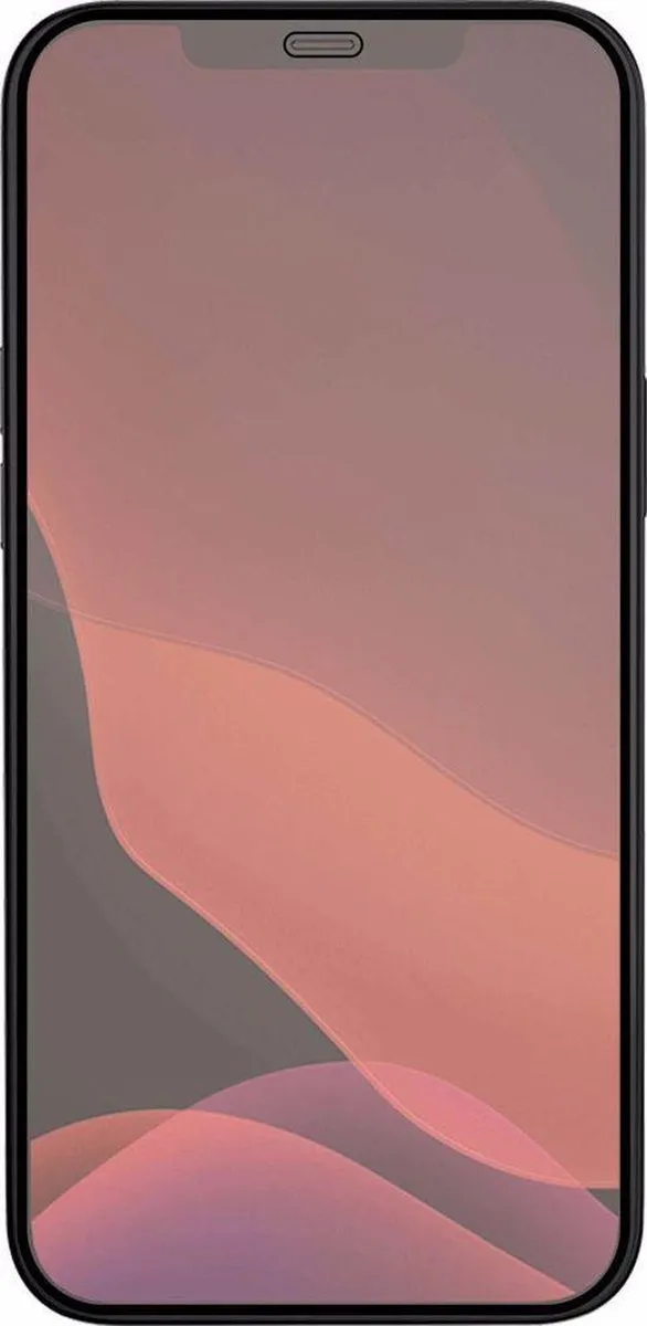 Azuri Glas Screenprotector iPhone 12 Pro Max - Zwart