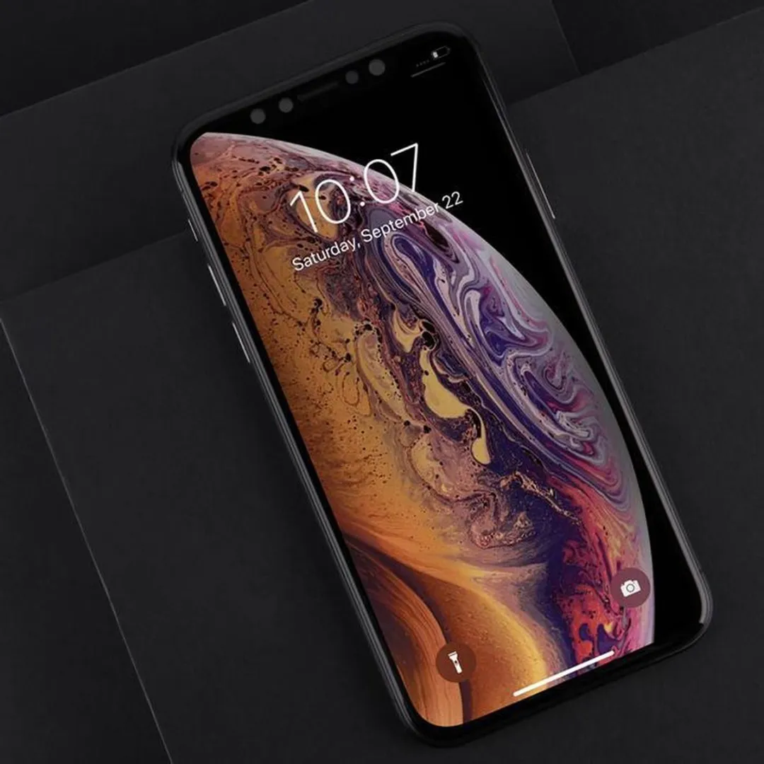 Nillkin TemperedGlass 3D AP+ MAX iPhone XS Max - Zwart - afbeelding 5 van 5