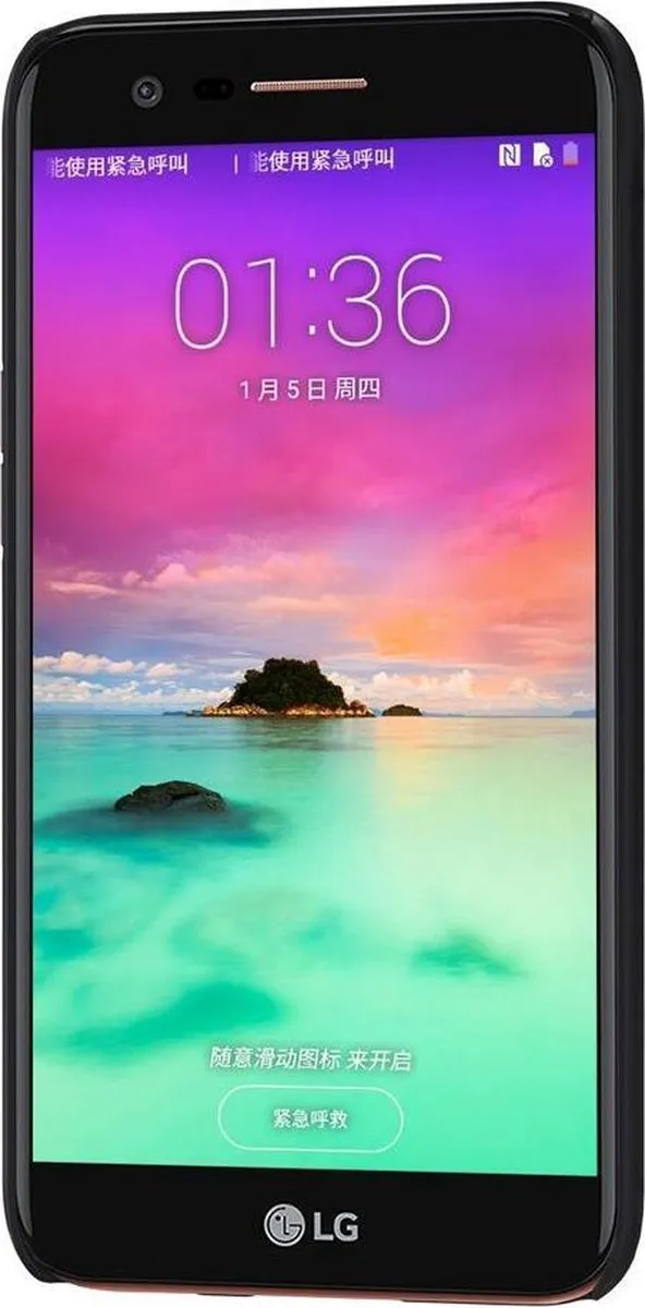 Nillkin Super Frosted Shield Backcover LG K10 (2017) - Zwart - afbeelding 5 van 6