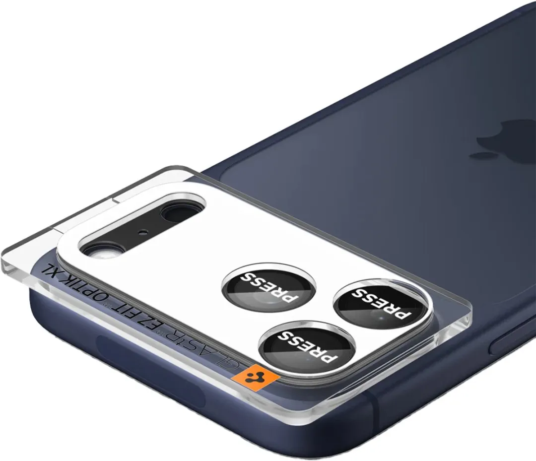 Spigen GLAStR EZ Fit Optik Camera Protector AGL10644 - iPhone 17 Pro - Zwart