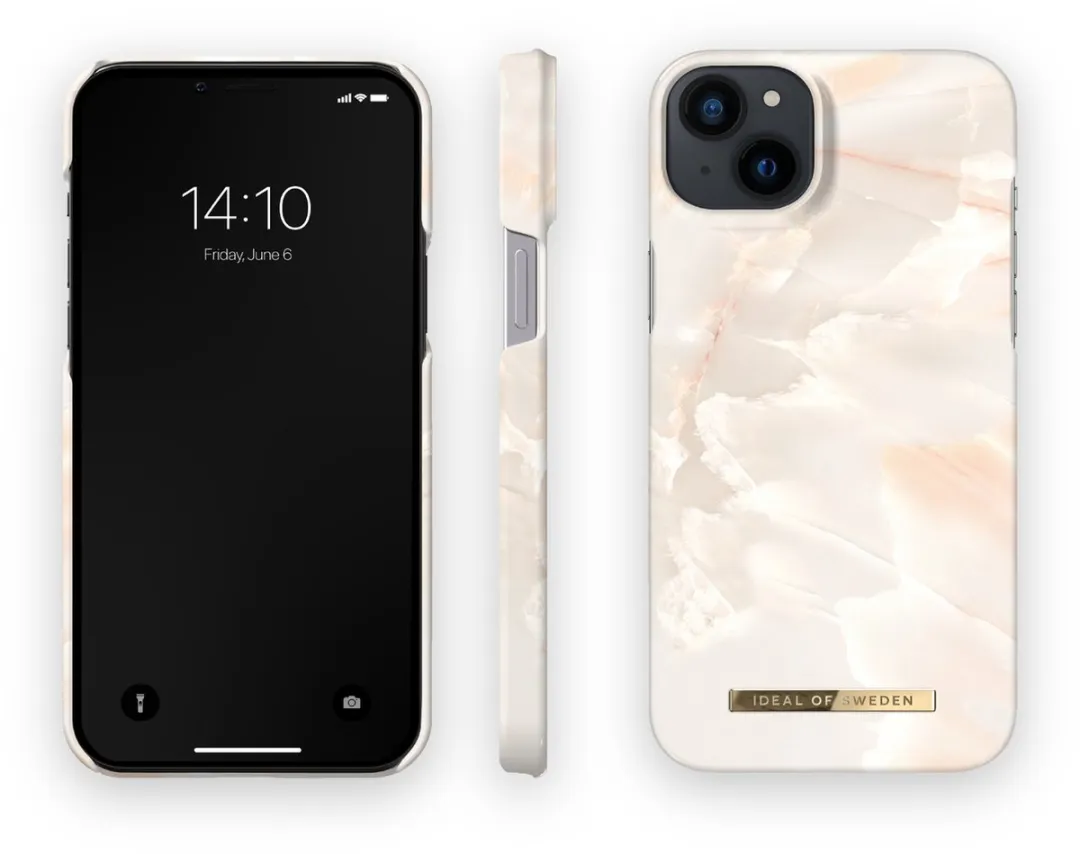 iDeal of Sweden iPhone 14 Plus Hoesje - Rose Pearl Marble
