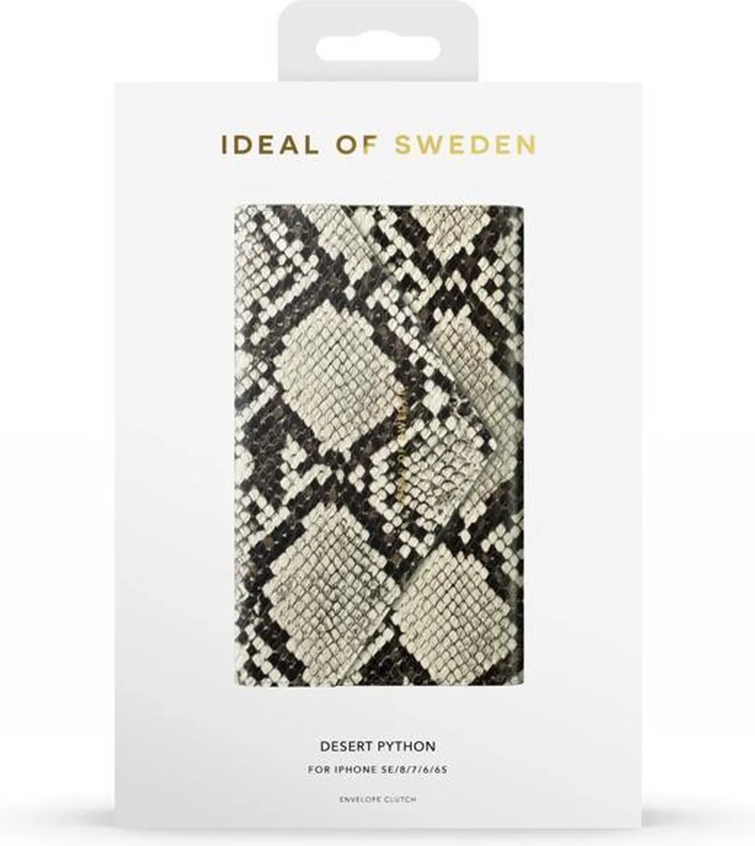 iDeal of Sweden Envelope Clutch iPhone 8/7/6/6s/SE - 3 Pasjes - Desert Python