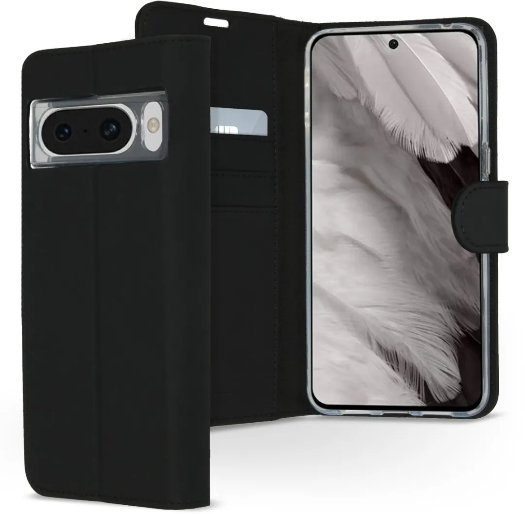 Accezz Hoesje Google Pixel 8 Pro - Wallet Softcase - 3 Pasjes - Zwart