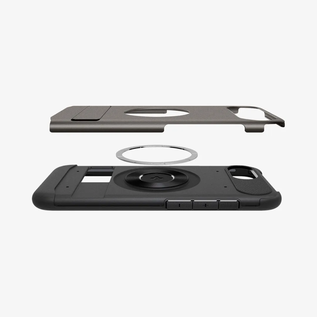 Spigen Slim Armor MagFit ACS09130 Hoesje - iPhone 16e - Grijs
