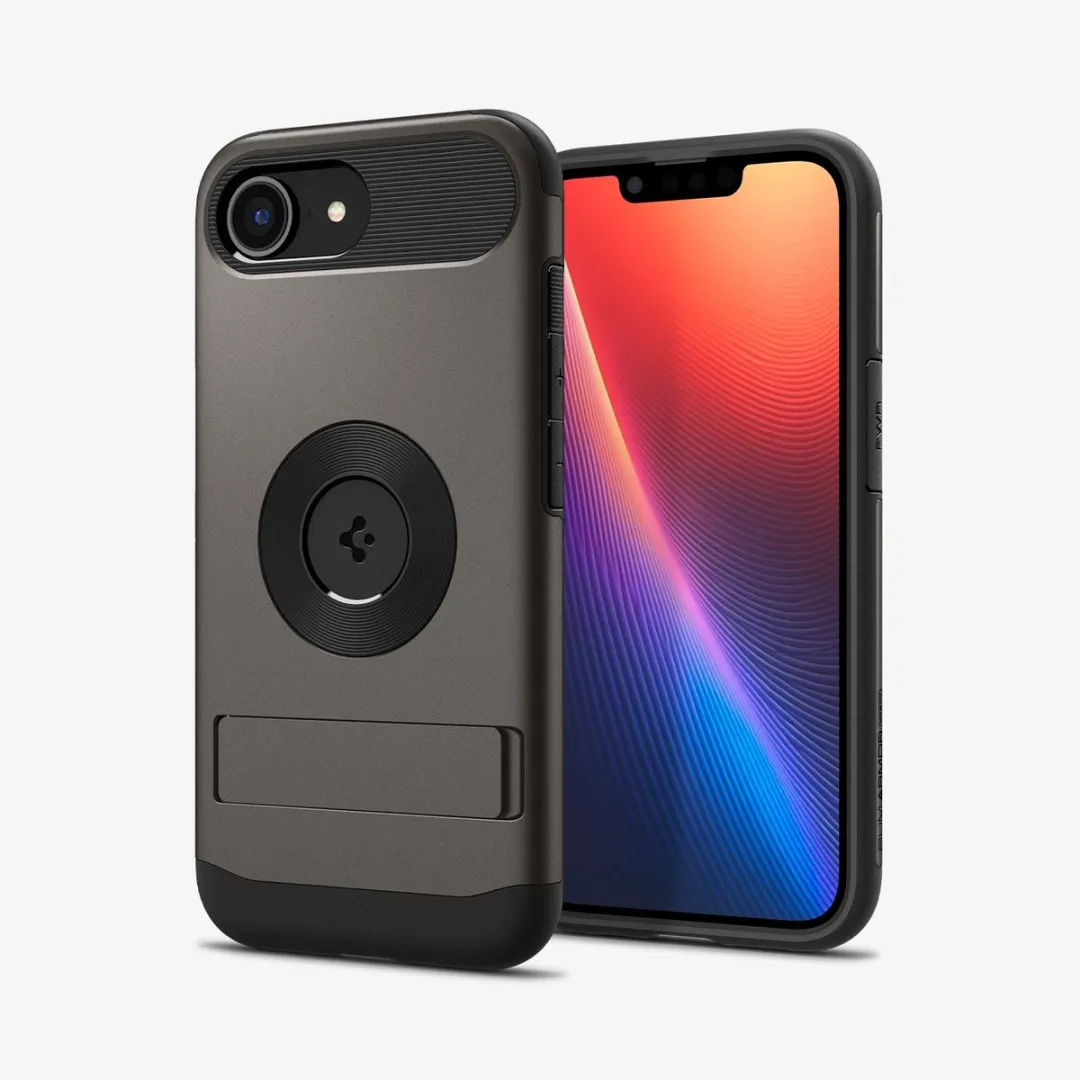 Spigen Slim Armor MagFit ACS09130 Hoesje - iPhone 16e - Grijs