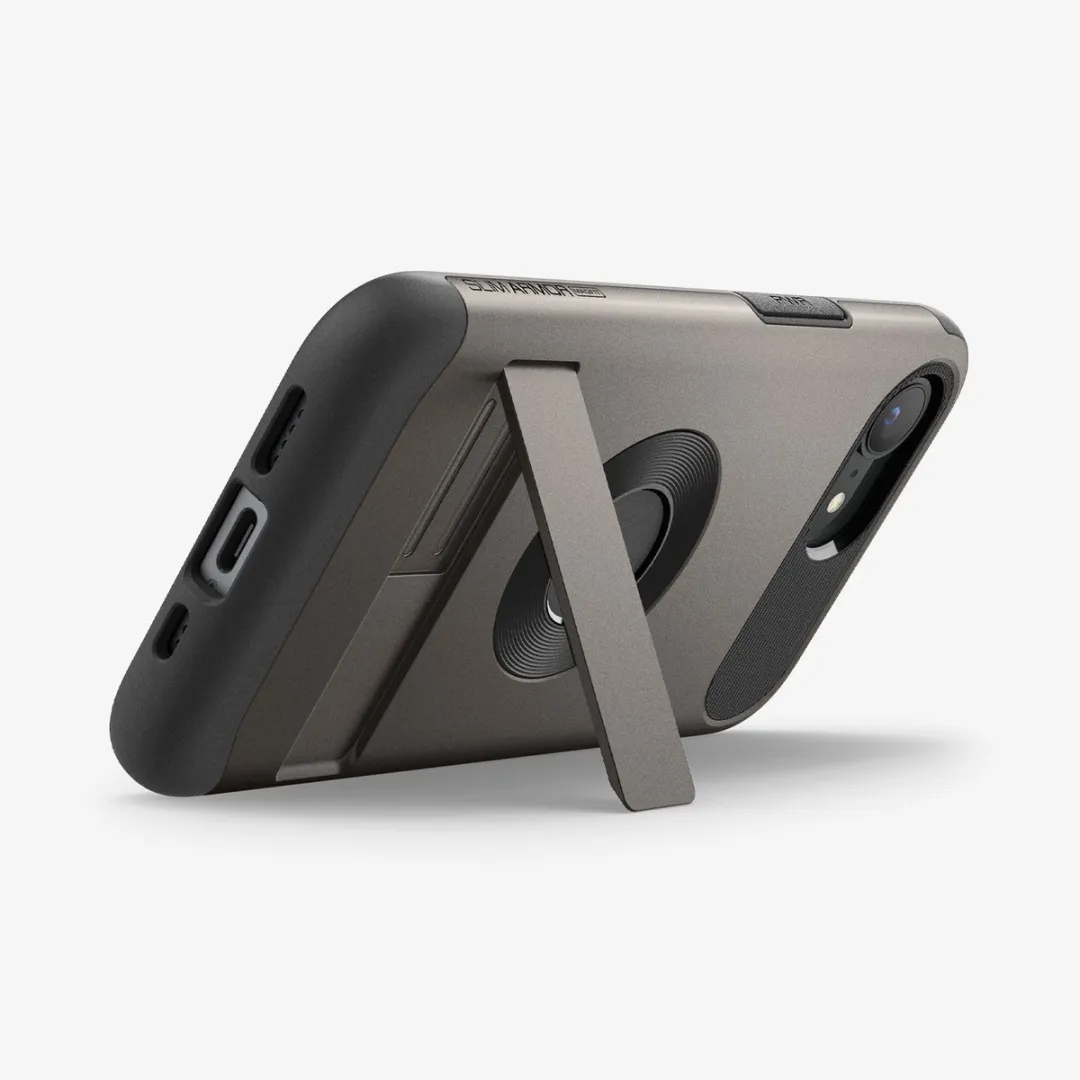 Spigen Slim Armor MagFit ACS09130 Hoesje - iPhone 16e - Grijs