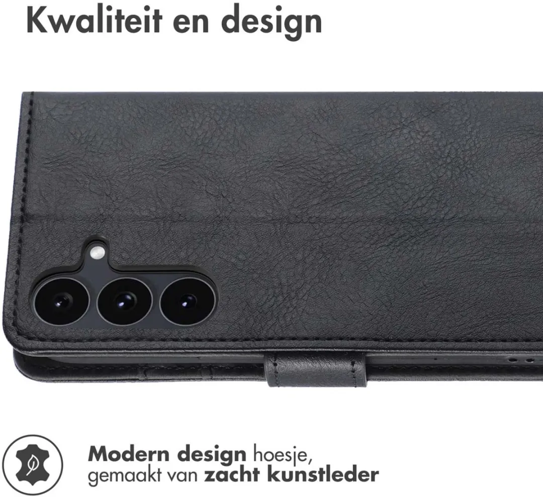 Imoshion Hoesje Samsung Galaxy S25 FE - 3 Pasjes - Zwart