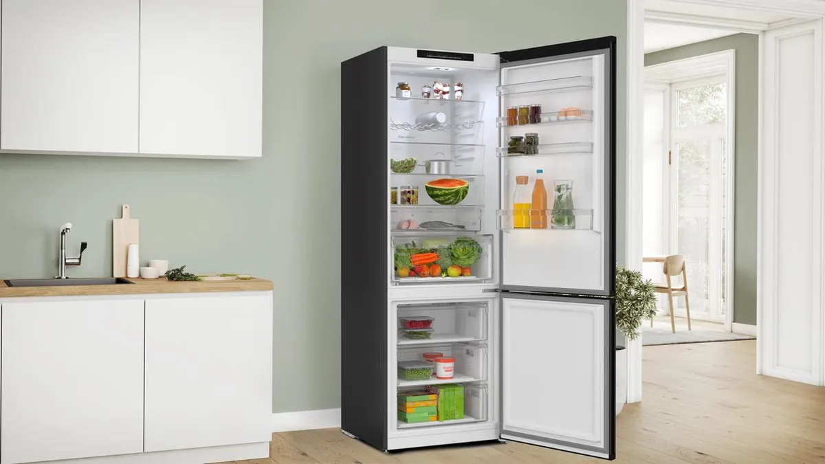 Bosch KGN492XCF Vrijstaande Koel-Vriescombinatie 440L - Zwart