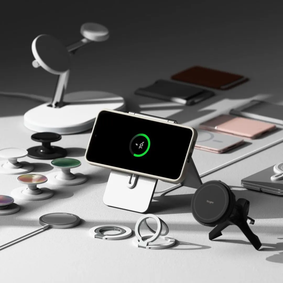 Ringke Siliconen MagSafe Hoesje S25+ - Transparent