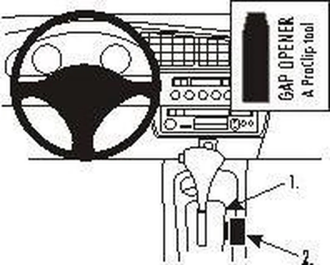 Brodit ProClip Houder Honda Insight 2001-2008 - Console