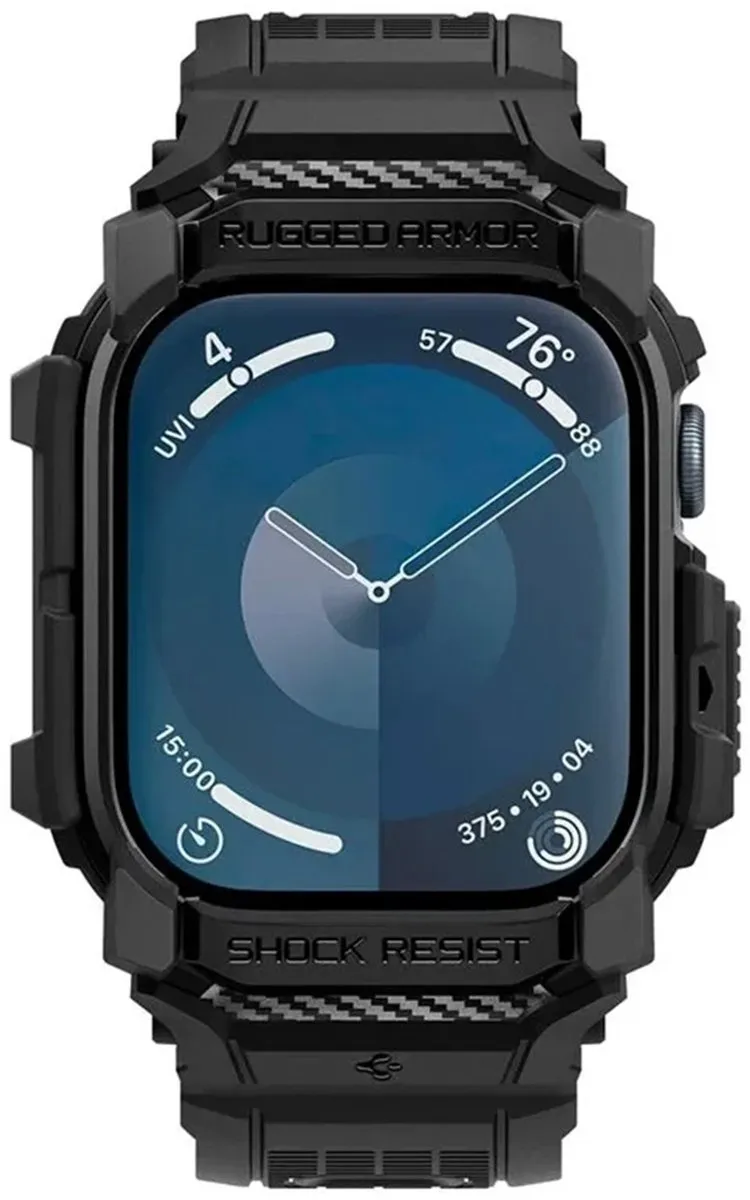 Spigen Rugged Armor Pro Case Apple Watch 10 42mm - Matte Black