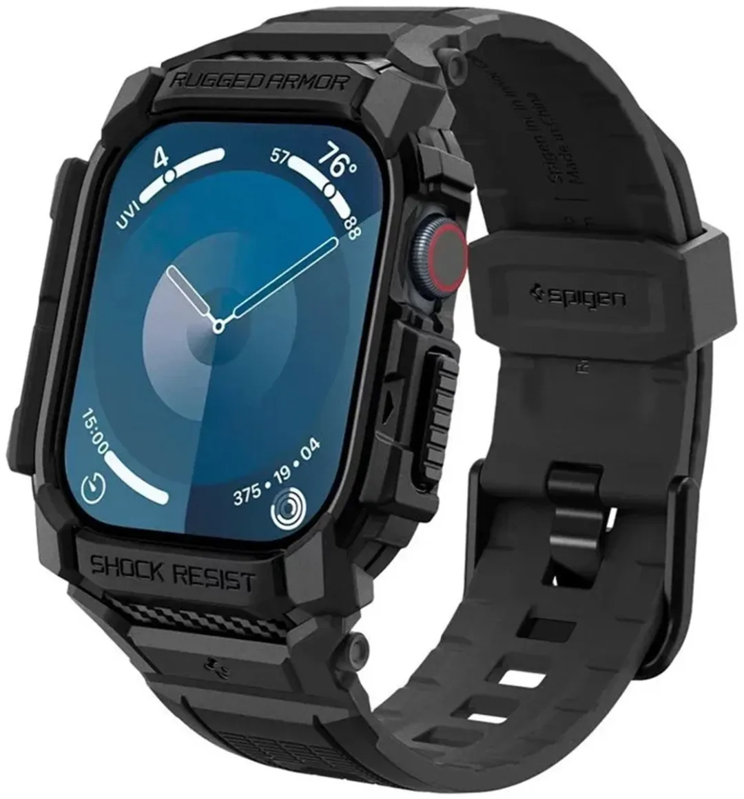 Spigen Rugged Armor Pro Case Apple Watch 10 42mm - Matte Black