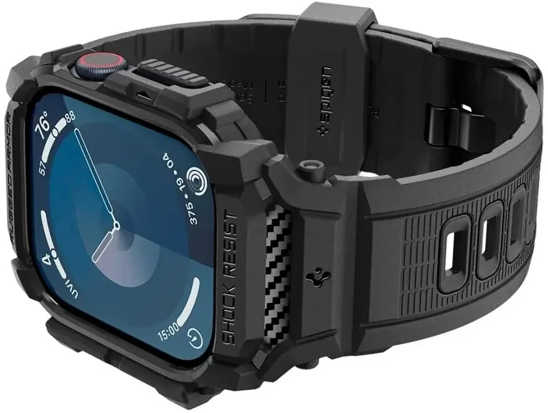 Spigen Rugged Armor Pro Case Apple Watch 10 42mm - Matte Black