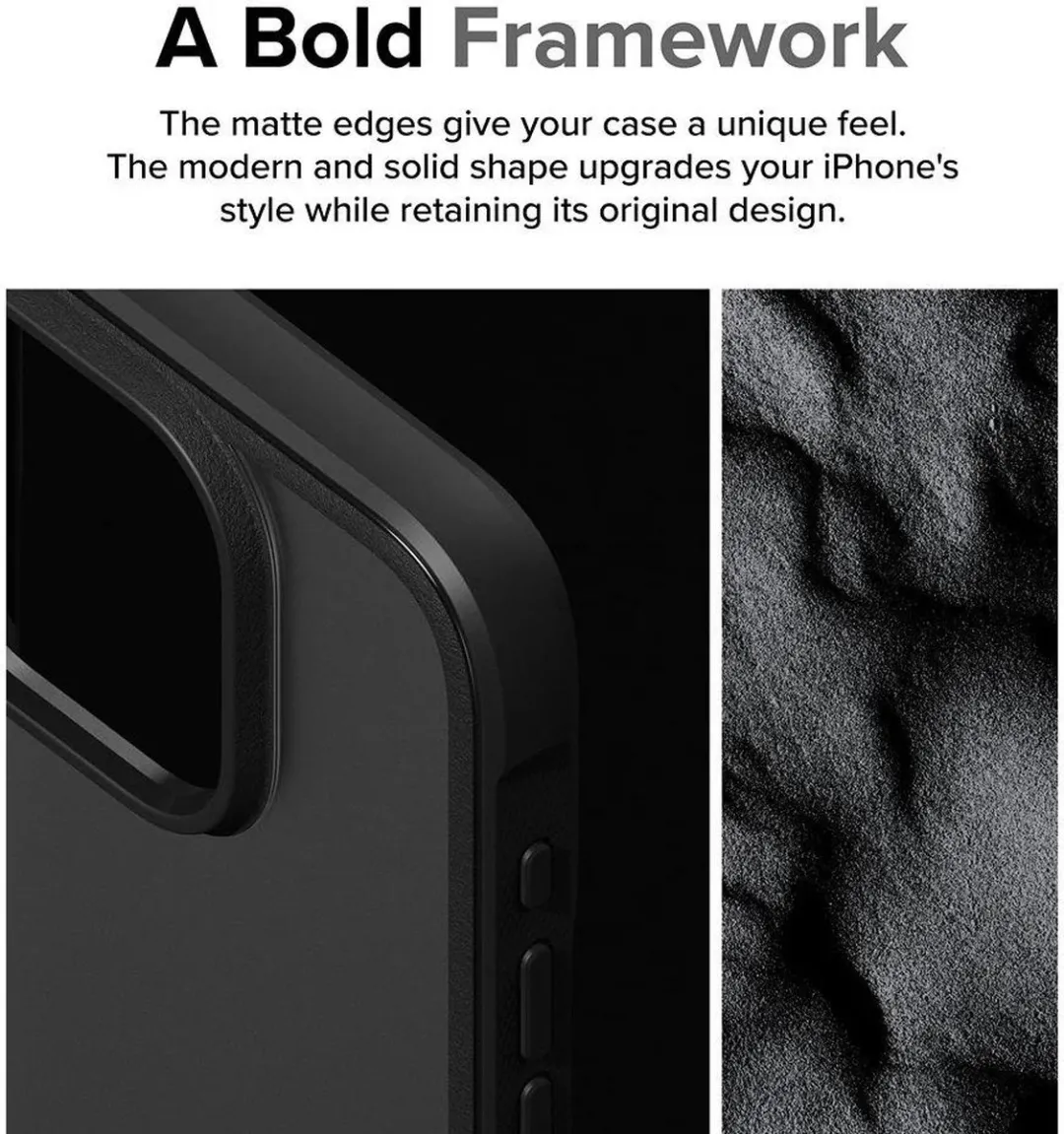 Ringke Fusion Bold iPhone 15 Pro Max Hoesje - Matte Zwart