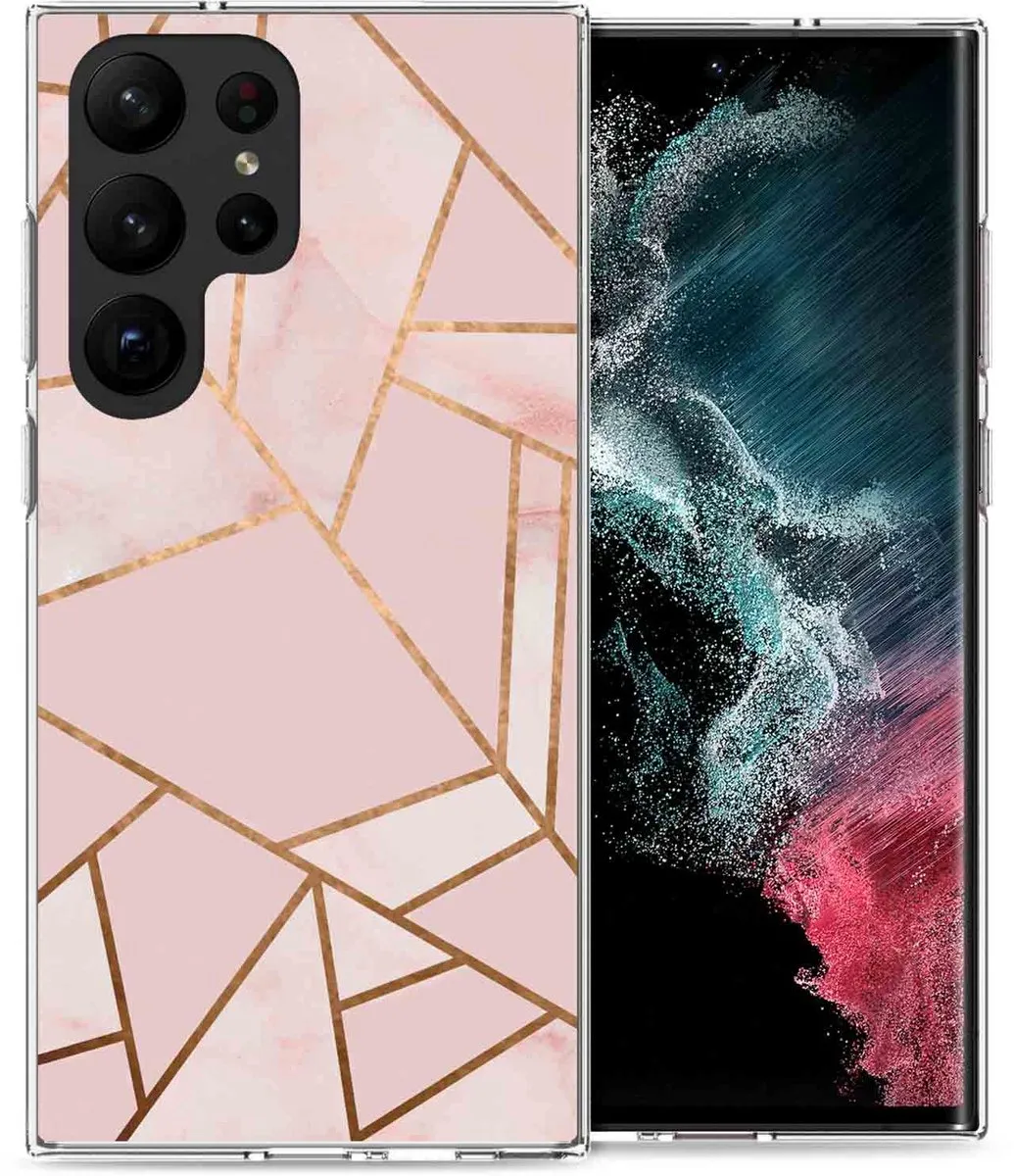 Imoshion Hoesje Samsung Galaxy S23 Ultra Pink Graphic
