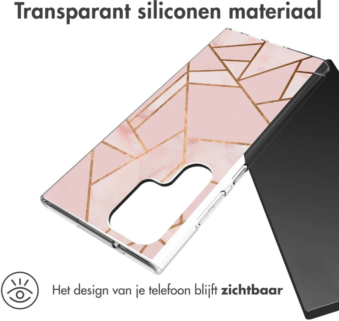 Imoshion Hoesje Samsung Galaxy S23 Ultra Pink Graphic