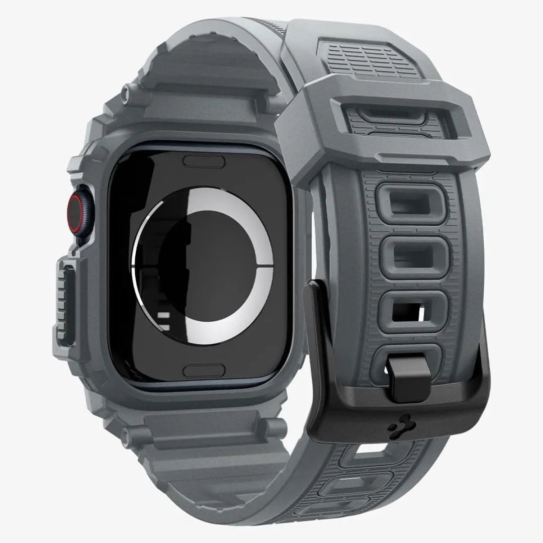 Spigen Rugged Armor Pro Hoes Apple Watch 10/11 46mm - Grijs
