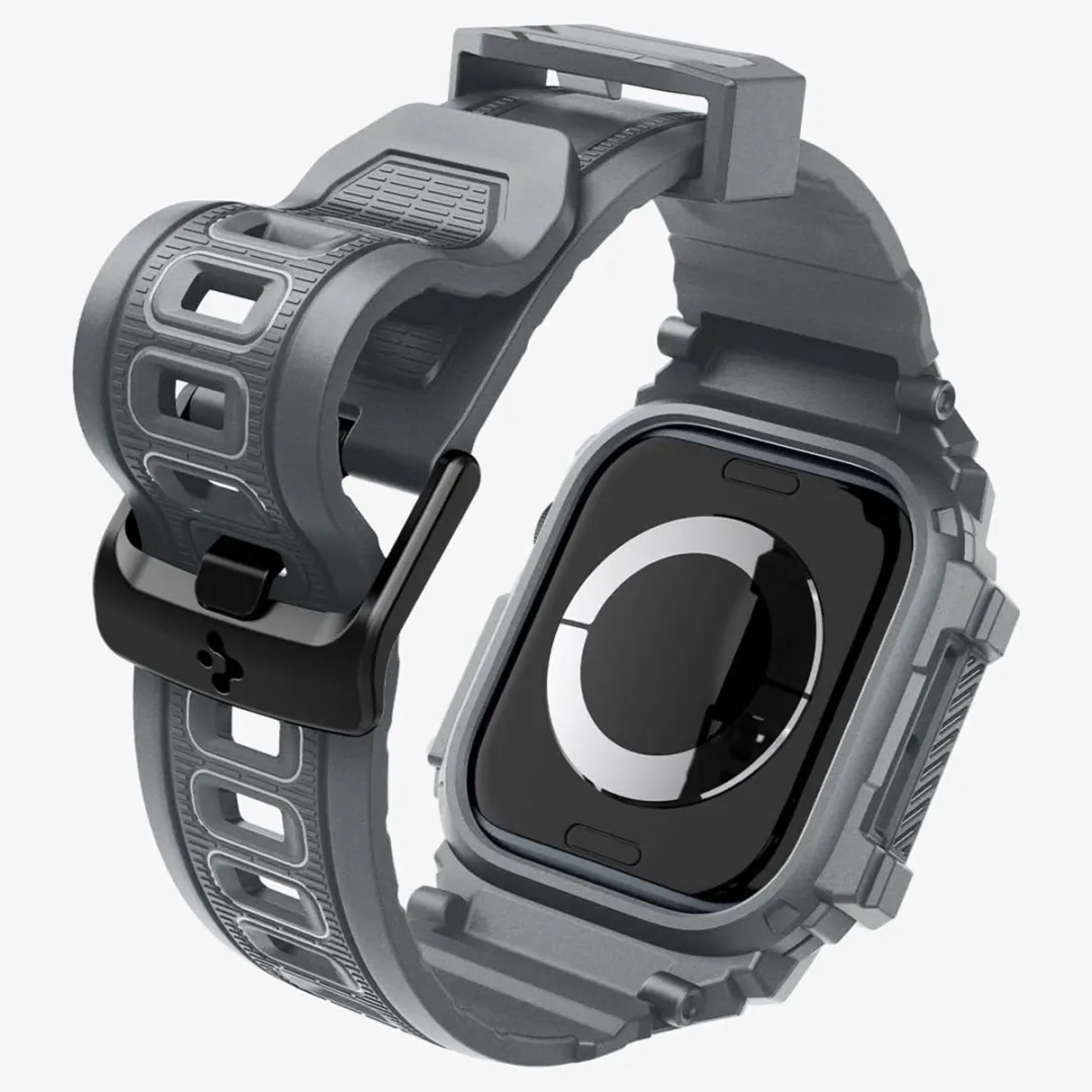 Spigen Rugged Armor Pro Hoes Apple Watch 10/11 46mm - Grijs