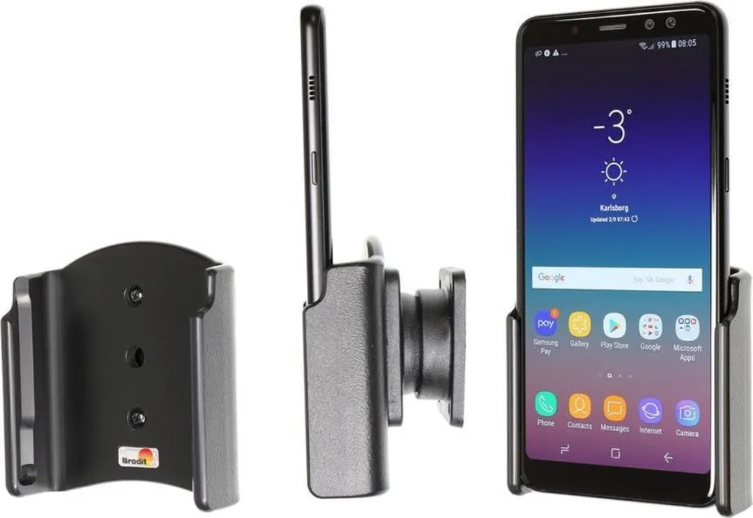 Brodit PDA Halter Samsung Galaxy A8 (2018) - Zwart
