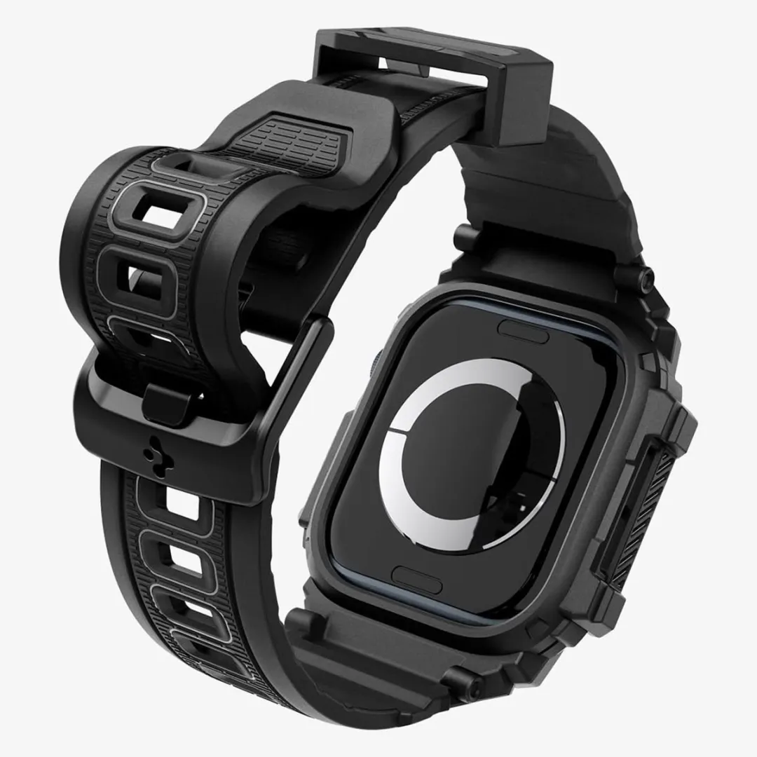 Spigen Rugged Armor Pro Hoes Apple Watch 11/Series 10 46mm - Zwart