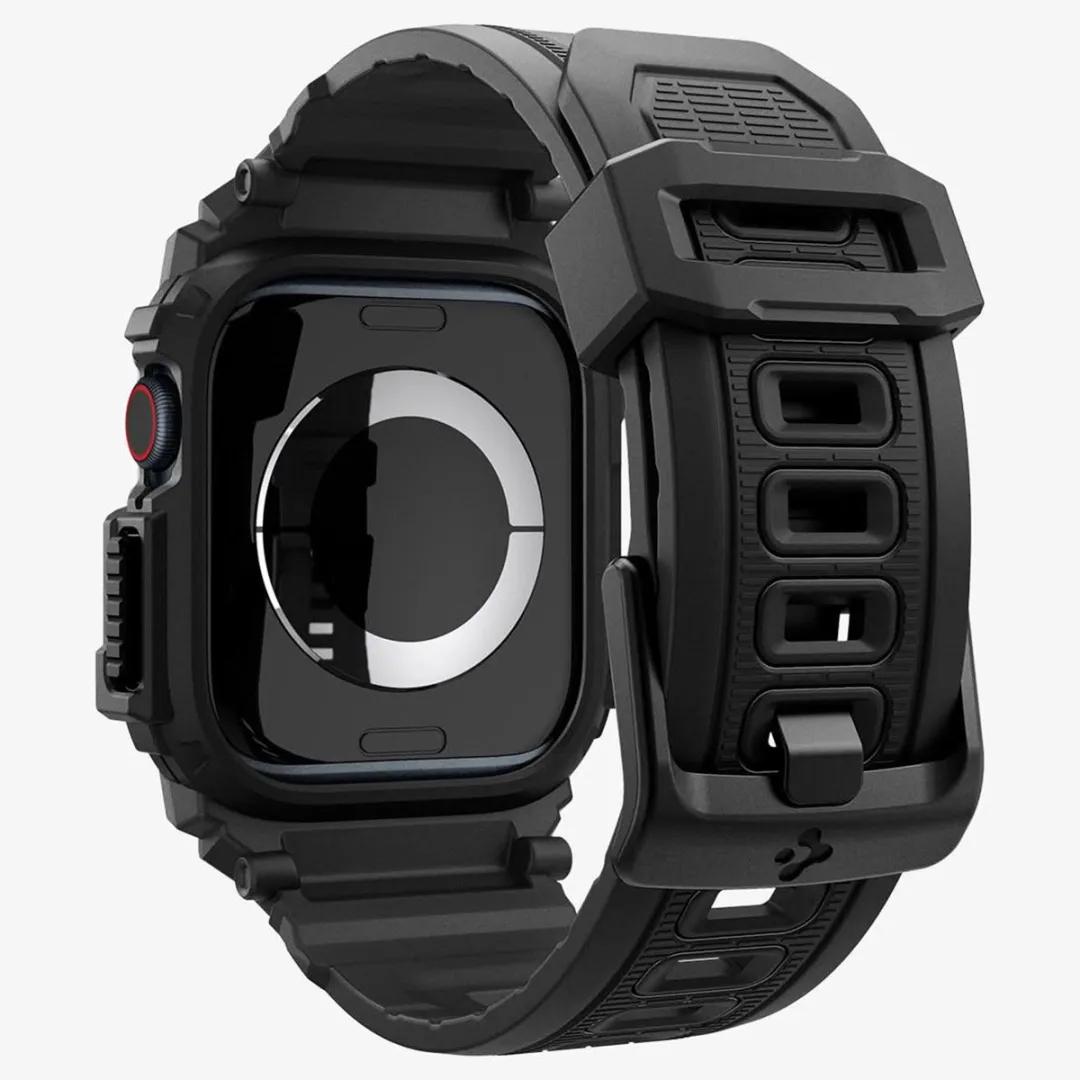 Spigen Rugged Armor Pro Hoes Apple Watch 11/Series 10 46mm - Zwart - afbeelding 6 van 6