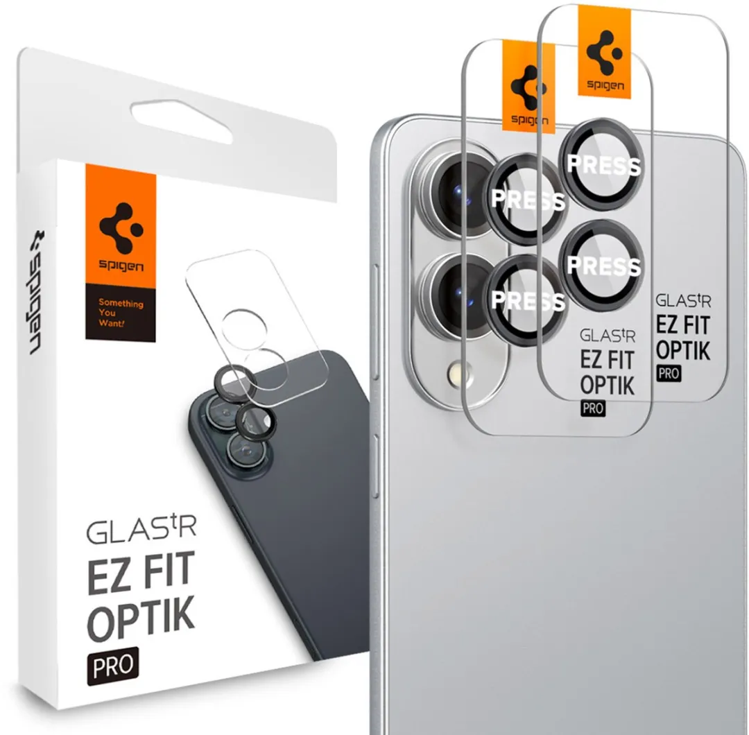 Spigen Optik Pro HD Camera Lens Protector - Samsung Galaxy S25 Edge - 2 Stuks