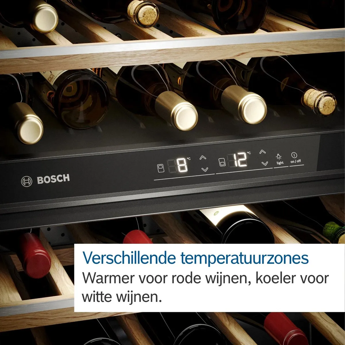 Bosch Serie 6 KWK36ABGA Wijnkoelkast 370L - 199 Flessen - Zwart - afbeelding 6 van 6