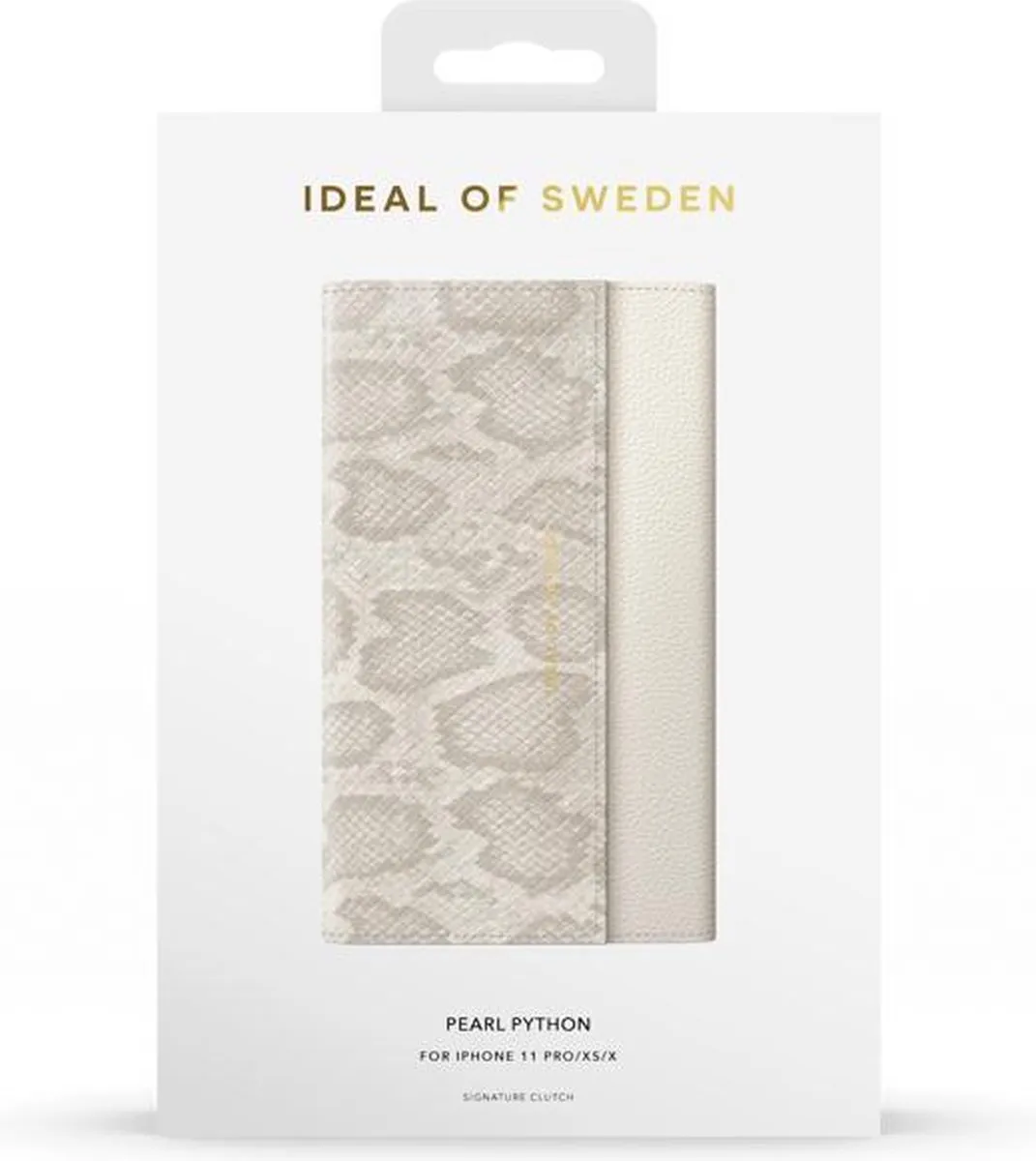iDeal of Sweden Signature Clutch iPhone 11 Pro/XS/X - 3 Pasjes - Pearl Python - afbeelding 5 van 5