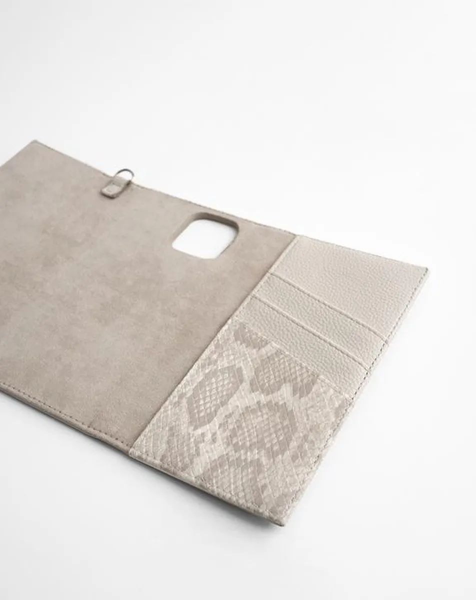 iDeal of Sweden Signature Clutch iPhone 11 Pro/XS/X - 3 Pasjes - Pearl Python - afbeelding 4 van 5