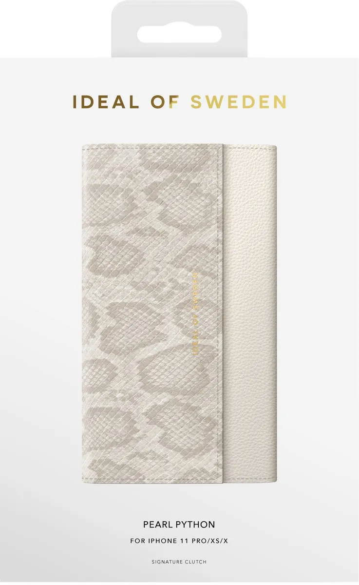 iDeal of Sweden Signature Clutch iPhone 11 Pro/XS/X - 3 Pasjes - Pearl Python - afbeelding 2 van 5